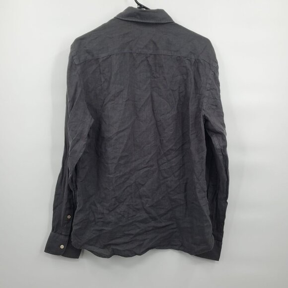 Faherty Laguna Linen Shirt Top Men Size Medium NWT Full Button Up Long Sleeve - Picture 11 of 16